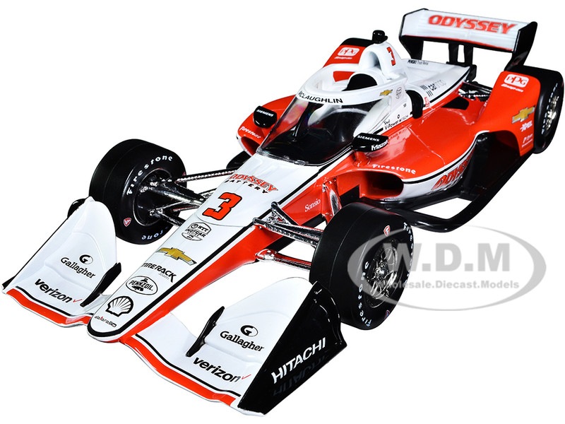 Dallara IndyCar #3 Scott McLaughlin Odyssey Battery Team Penske Road Course Configuration NTT IndyCar Series 2022 1/18 Diecast Model Car Greenlight 11174