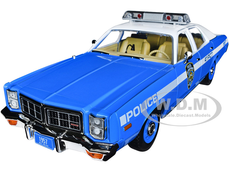 1978 Dodge Monaco Police Blue and White NYPD New York City Police Department Artisan Collection 1/18 Diecast Model Car Greenlight 19132