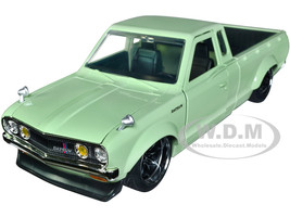 1972 Datsun 620 Pickup Truck Light Green JDM Tuners Series 1/24 Diecast Model Car Jada 34299