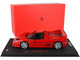 1995 Ferrari F50 Spider Rosso Corsa Red with DISPLAY CASE Limited Edition to 349 pieces Worldwide 1/18 Model Car BBR P18190A