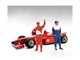 Racing Legends 90's Figures A and B Set of 2 for 1/18 Scale Models American Diorama 76355-76356