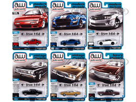 Auto World Premium 2022 Set A of 6 pieces Release 4 1/64 Diecast Model Cars Auto World 64382A
