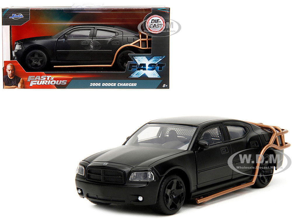 2006 Dodge Charger Matt Black with Outer Cage Fast & Furious