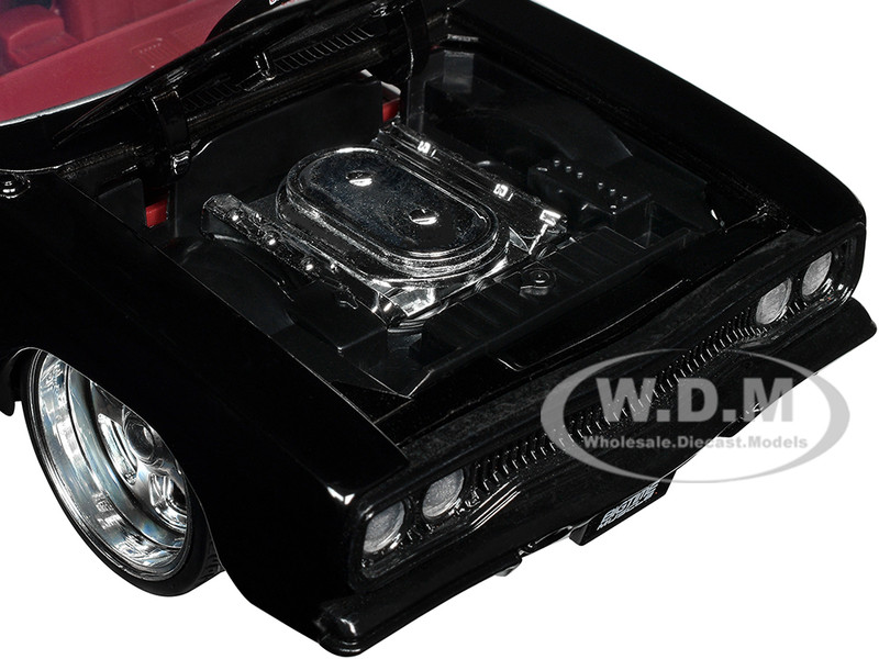 1970 Plymouth Road Runner 440 Black with Red Interior