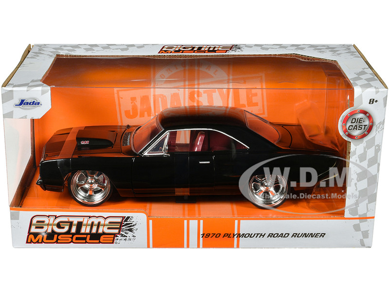 1970 Plymouth Road Runner 440 Black with Red Interior