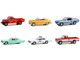 Vintage Ad Cars Set of 6 pieces Series 9 1/64 Diecast Model Cars Greenlight 39130SET