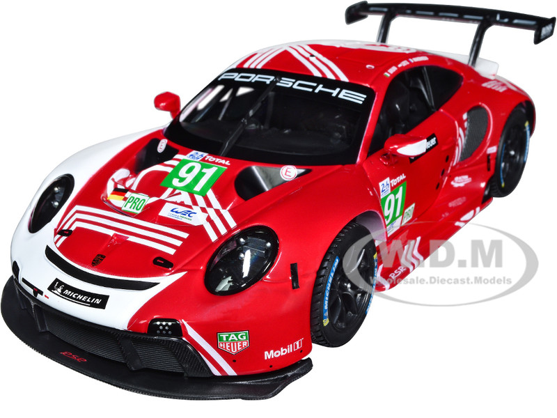Porsche 911 RSR #91 Gianmaria Bruni Richard Lietz Frederic Makowiecki Porsche GT Team 24 Hours of Le Mans 2020 1/24 Diecast Model Car Bburago 28016r