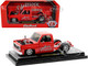 1973 Chevrolet Cheyenne Super 10 Square Body Bedless Truck Bright Red with Graphics Edelbrock Limited Edition to 3550 pieces Worldwide 1/24 Diecast Model Car M2 Machines 40100-HS02