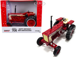 Farmall 706 Wide Front Tractor Red Happy Birthday! Edition Case IH Agriculture Series 1/16 Diecast Model ERTL TOMY 44279
