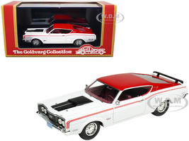 1969 Mercury Cyclone White Red Red Interior Stripes Limited Edition 170 pieces Worldwide 1/43 Model Car Goldvarg Collection GC-031A