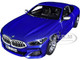 2018 BMW M850i Blue Metallic 1/18 Diecast Model Car Norev 183286