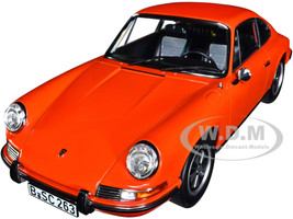 1969 Porsche 911 E Orange 1/18 Diecast Model Car Norev 187628