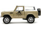 1973 Ford Bronco Gold Metallic with White Top and Groot Diecast Figure Guardians of the Galaxy Marvel Series 1/32 Diecast Model Car Jada 34415