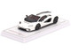 Lamborghini Countach LPI 800-4 Bianco Siderale White with Black Accents 1/43 Model Car True Scale Miniatures TSM430660
