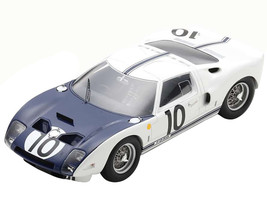 Ford GT40 #10 Phil Hill Fastest Lap Record 24 Hours of Le Mans 1964 with Acrylic Display Case 1/18 Model Car by Spark 18S409