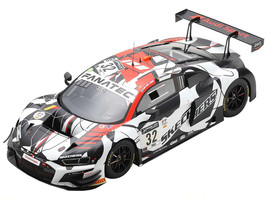 Audi R8 LMS GT3 #32 Dries Vanthoor Kelvin van der Linde Charles Weerts 2nd Place 24 Hours of Spa 2021 Limited Edition to 300 pieces Worldwide 1/18 Model Car Spark 18SB031