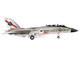 Grumman F-14D Tomcat Fighter Plane U.S. Navy VF-41 Black Aces 1978 1/72 Diecast Model JC Wings JCW-72-F14-012