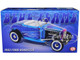1932 Ford Roadster Hot Rod Blue Metallic Flames White Interior Limited Edition 468 pieces Worldwide 1/18 Diecast Model Car ACME A1805024
