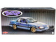 1989 Ford Mustang 5 0 LX Shadow Blue Metallic with Custom 7 Spoke Wheels and Blue Interior Detroit Speed Inc Limited Edition to 996 pieces Worldwide 1/18 Diecast Model Car GMP 18977