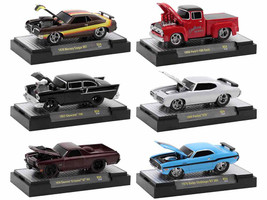 Ground Pounders 6 Cars Set Release 24 IN DISPLAY CASES Limited Edition to 7000 pieces Worldwide 1/64 Diecast Model Cars M2 Machines 82161-24