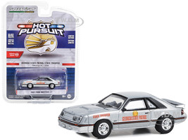1982 Ford Mustang GT Silver Metallic Georgia State Patrol State Trooper Hot Pursuit Series 44 1/64 Diecast Model Car Greenlight 43020A