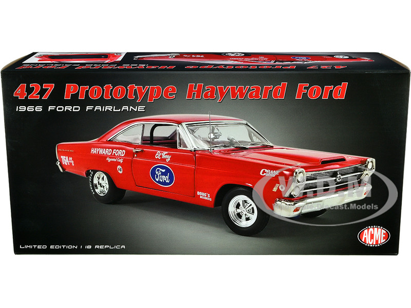 1966 Ford Fairlane 427 Prototype Red with Graphics Hayward Ford