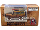 Land Rover Discovery 1 RHD Right Hand Drive Camel Trophy Yellow Dirty Mud Version with Roof Rack Extra Wheels and Accessories Limited Edition to 2016 pieces Worldwide 1/64 Diecast Model Car BM Creations 64B0282