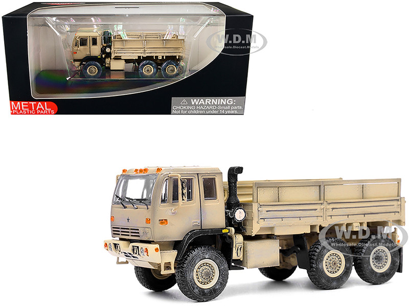 M1083 MTV Medium Tactical Vehicle Standard Cargo Truck Desert Camouflage US Army Armor Premium Series 1/72 Diecast Model Panzerkampf 12218PB