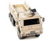 M1083 MTV Medium Tactical Vehicle Armored Cab Cargo Truck with Turret Desert Camouflage US Army Armor Premium Series 1/72 Diecast Model Panzerkampf 12219PA