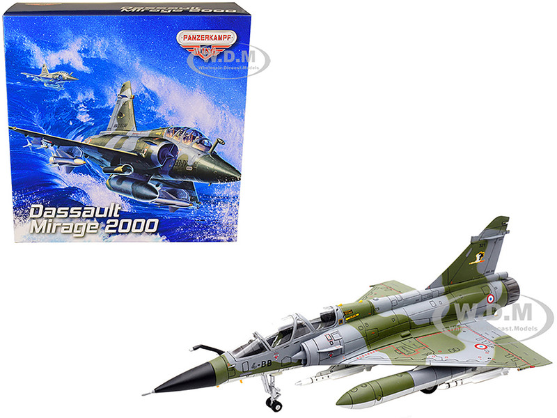 Dassault Mirage 2000N Fighter Plane Camouflage French Air Force Armée de l’Air with Missile Accessories Wing Series 1/72 Diecast Model Panzerkampf 14625PG