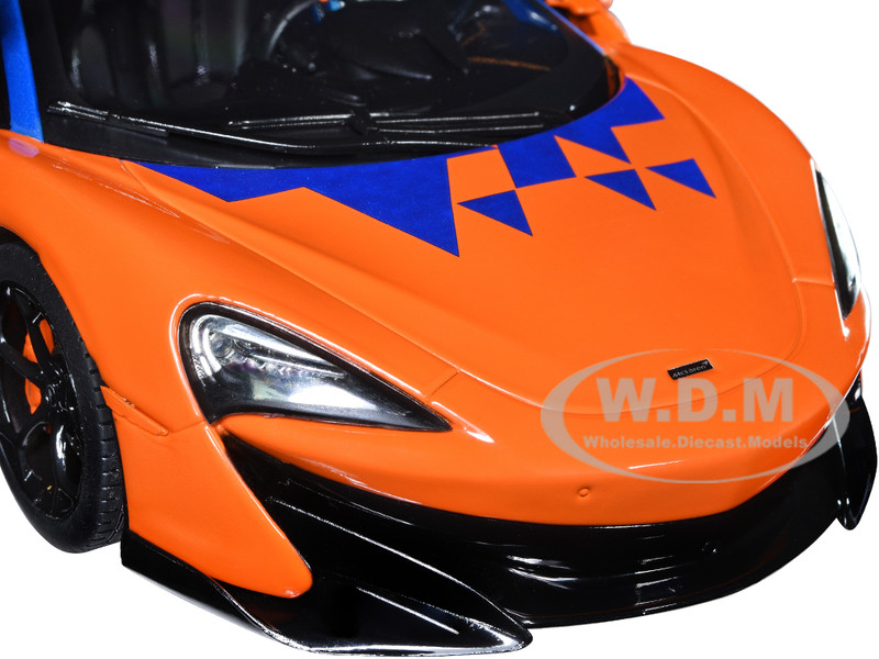 2019 McLaren 600LT Blue Metallic and Orange Formula One Team