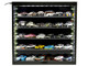 Showcase Wall Mount 5 Tier Display Case with Black Back Panel Mijo Exclusives 1/64-1/43 Scale Models MJ8850BK