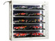 Showcase Wall Mount 5 Tier Display Case White with Mirror Back Panel Mijo Exclusives 1/64-1/43 Scale Models MJ8850MW