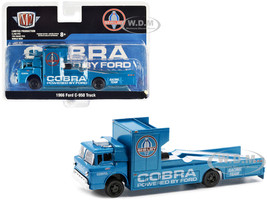 1966 Ford C-950 Ramp Truck Guardsman Blue Metallic Shelby Cobra Racing Team Limited Edition to 8250 pieces Worldwide 1/64 Diecast Model Car M2 Machine 39100-HS03