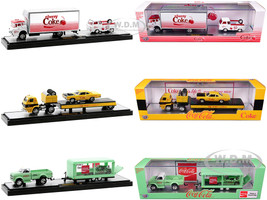 Auto Haulers Coca-Cola Set of 3 pieces Release 24 Limited Edition to 8400 pieces Worldwide 1/64 Diecast Model Cars M2 Machines 56000-TW24