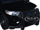 2022 Ford Police Interceptor Utility Unmarked Slick-Top Black 1/24 Diecast Model Car Motormax 76990BK
