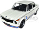 BMW 2002 Turbo White with Red and Blue Stripes 1/18 Diecast Model Car Kyosho 08544W