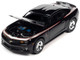2010 Chevrolet Camaro Hurst Edition Black with Red and Silver Stripes Modern Muscle Limited Edition 1/64 Diecast Model Car Auto World 64382-AWSP115B