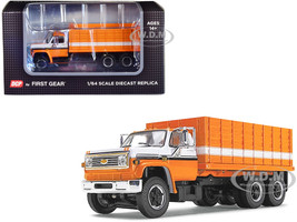 1970 Chevrolet C65 Grain Truck Orange and White 1/64 Diecast Model DCP/First Gear 60-1670