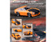 Nissan Fairlady Z S30 RHD Right Hand Drive Orange with Carbon Hood 1/64 Diecast Model Car Inno Models IN64-240Z-ORG