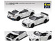 Nissan GT-R R35 RHD Right Hand Drive White Advan Racing GT Limited Edition to 960 pieces Worldwide 1/64 Diecast Model Car Era Car NS21GTR99