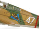 Curtiss P-40B HAWK 81A-2 Aircraft Fighter 3rd Pursuit Squadron American Volunteer Group P-8127 Serial 47 China June 1942 WW2 Aircrafts Series 1/72 Diecast Model Forces of Valor FOV-812060C