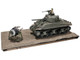 Sherman M4 75 Medium Tank U.S. 753th Tank Battalion Gustav Line Italy 1944 Engine Plus Series 1/32 Diecast Model Metal Proud MP-912101A