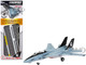 Grumman F 14 Tomcat Fighter Aircraft VF 14 Tophatters and Section F of USS Enterprise CVN 65 Aircraft Carrier Display Deck Legendary F 14 Tomcat Series 1/200 Diecast Model Forces of Valor WJ-831106