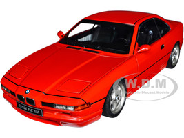 1990 BMW 850 CSI E31 Brilliant Rot Red 1/18 Diecast Model Car Solido S1807001
