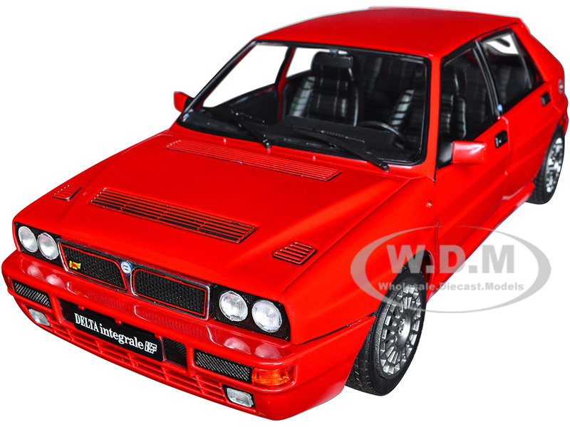 1991 Lancia Delta HF Integrale Rosso Corsa Red 1/18 Diecast Model Car Solido S1807801