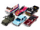 Pop Culture 2023 Set of 6 Cars Release 1 1/64 Diecast Model Cars Johnny Lightning JLPC011