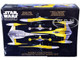 Skill 2 Model Kit Naboo Starfighter Spaceship Star Wars Episode I The Phantom Menace 1999 Movie 1/48 Scale Model AMT AMT1376