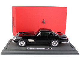1957 Ferrari 250 GT Black with Green Interior Prince Bernhard of Holland with DISPLAY CASE Limited Edition to 200 Pieces Worldwide 1/18 Model Car BBR BBR1837