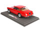 1960 Ferrari GTE 2 2 Serie I Red with DISPLAY CASE Limited Edition to 136 Pieces Worldwide 1/18 Model Car BBR BBR1850C